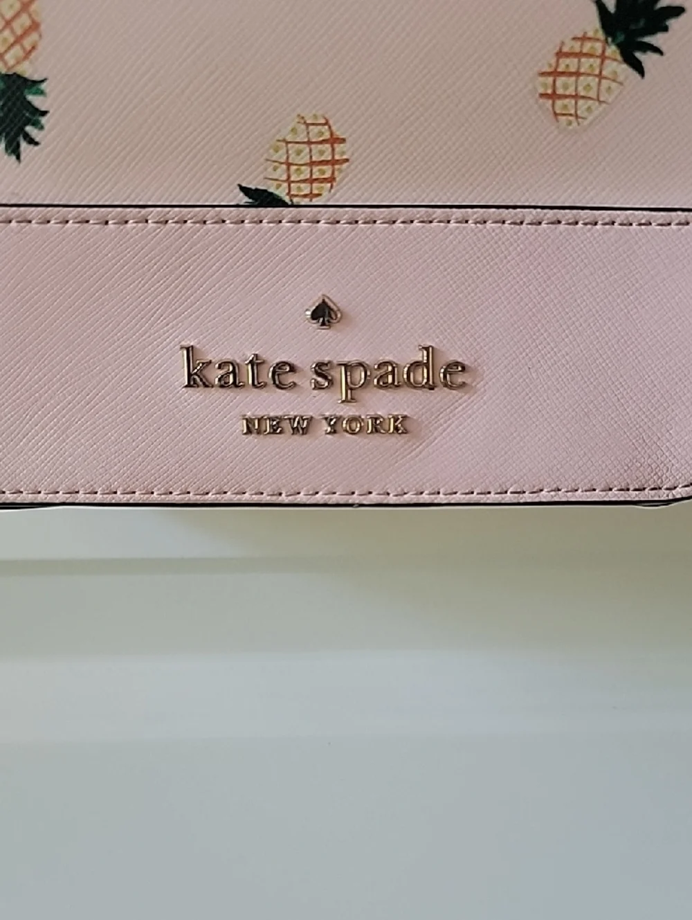 kate spade Pink Pineapple Print Top-Handle Crossbody